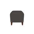 Lesro Ravenna Lounge Reception Loveseat Bench in Gray