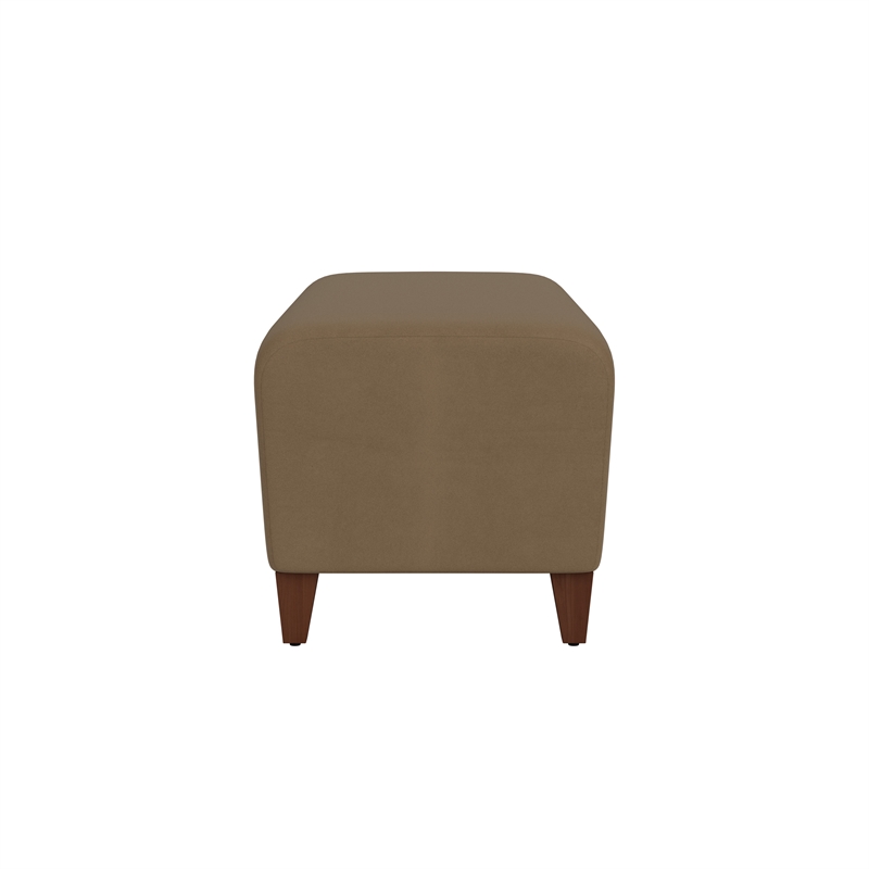 Lesro Ravenna Lounge Reception Loveseat Bench in Brown