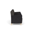 Lesro Ravenna Lounge Reception 3 Seat Tandem Seating in Gray