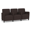 Lesro Ravenna Lounge Reception 3 Seat Tandem Seating in Brown