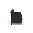 Lesro Ravenna Lounge Reception 3 Seat Tandem Seating in Black
