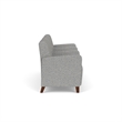 Lesro Ravenna Lounge Reception 3 Seat Tandem Seating in Gray