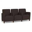 Lesro Ravenna Lounge Reception 3 Seat Tandem Seating in Brown