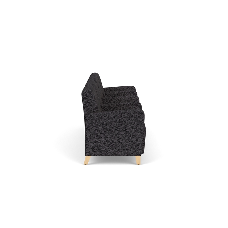 Lesro Ravenna Lounge Reception 4 Seat Tandem Seating in Black