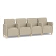Lesro Ravenna Lounge Reception 4 Seat Tandem Seating in Beige