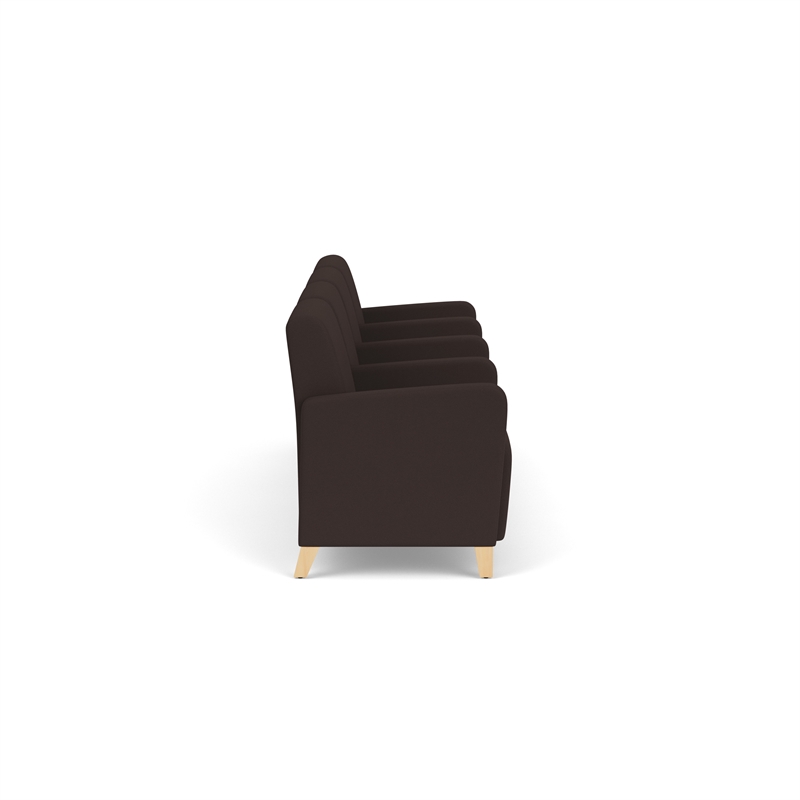Lesro Ravenna Lounge Reception 4 Seat Tandem Seating in Brown