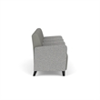 Lesro Ravenna Lounge Reception 3 Seat Tandem Seating in Gray