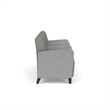 Lesro Ravenna Lounge Reception 3 Seat Tandem Seating in Gray