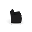 Lesro Ravenna Lounge Reception 3 Seat Tandem Seating in Black