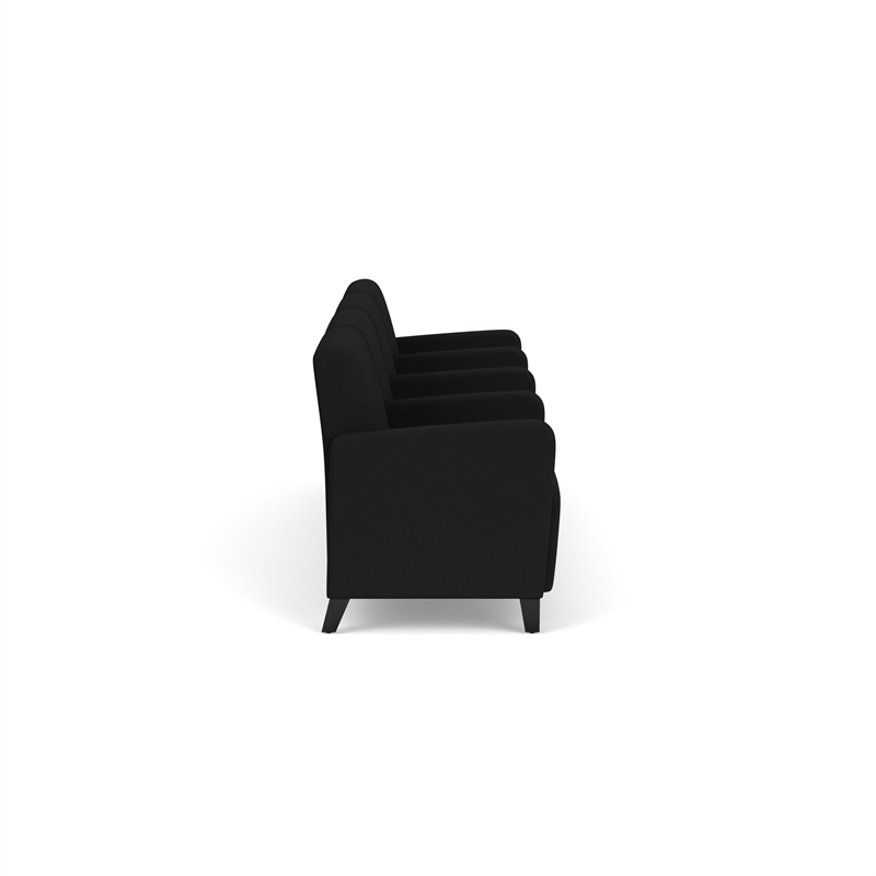 Lesro Ravenna Lounge Reception 4 Seat Tandem Seating in Black