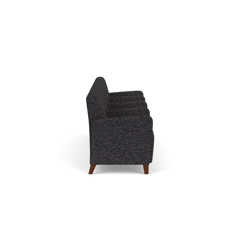 Lesro Ravenna Lounge Reception 4 Seat Tandem Seating in Black