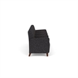 Lesro Ravenna Lounge Reception 4 Seat Tandem Seating in Black