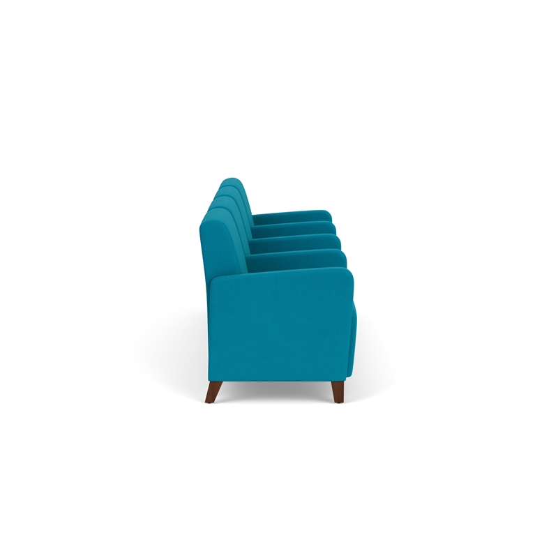 Lesro Ravenna Lounge Reception 4 Seat Tandem Seating in Teal