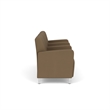 Lesro Ravenna Lounge Reception 3 Seat Tandem Seating in Brown