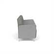 Lesro Ravenna Lounge Reception 3 Seat Tandem Seating in Gray