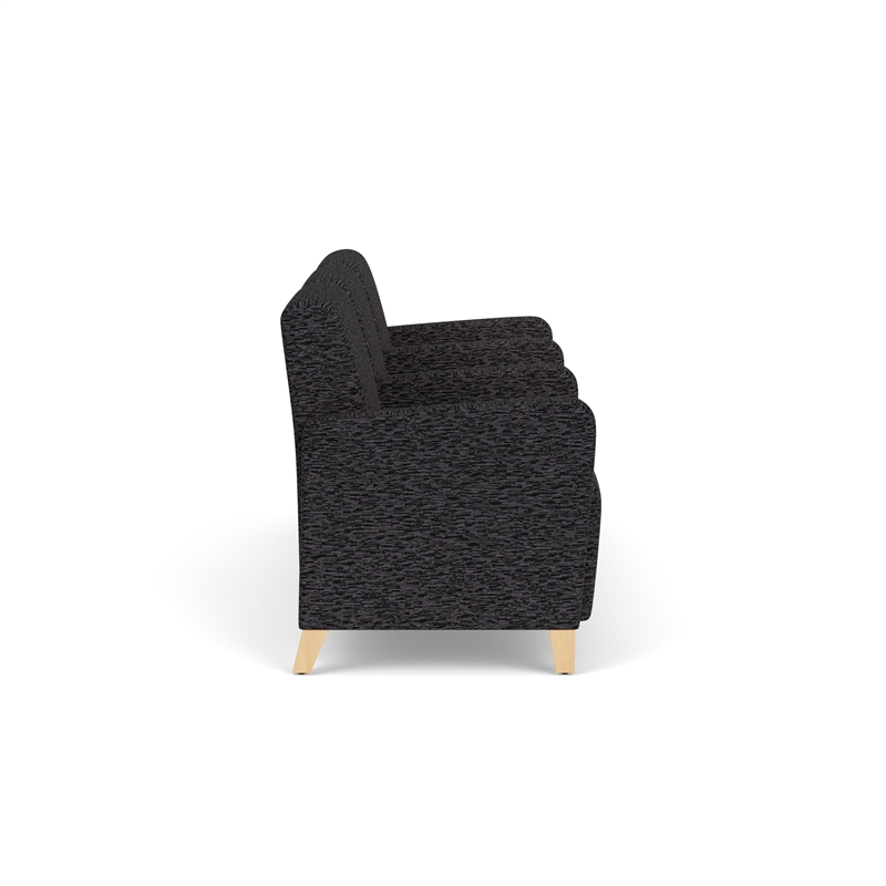 Lesro Ravenna Lounge Reception 3 Seat Tandem Seating in Black