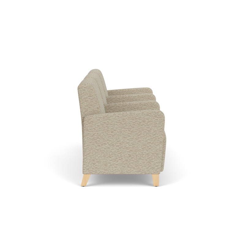 Lesro Ravenna Lounge Reception 3 Seat Tandem Seating in Beige