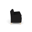 Lesro Ravenna Lounge Reception 3 Seat Tandem Seating in Black