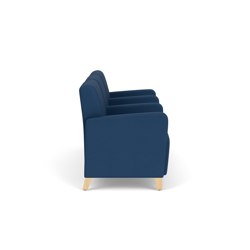 Lesro Ravenna Lounge Reception 3 Seat Tandem Seating in Blue