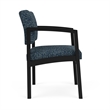 Lesro Industries Steel Waiting Reception Guest Chair Steel Frame in Blue