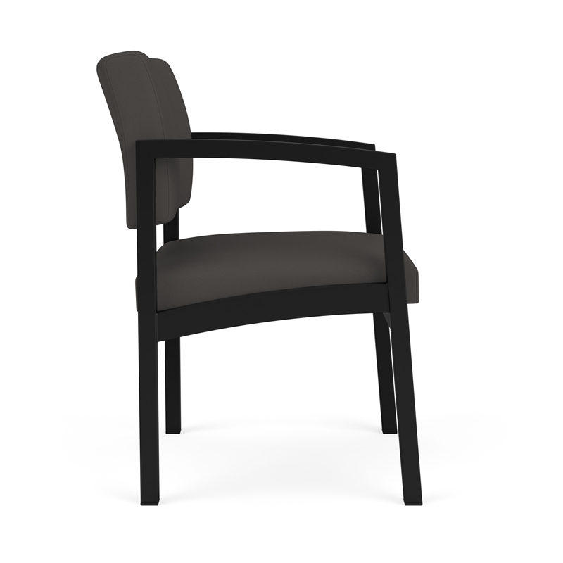 Lesro Industries Steel Waiting Reception Guest Chair Steel Frame in Gray