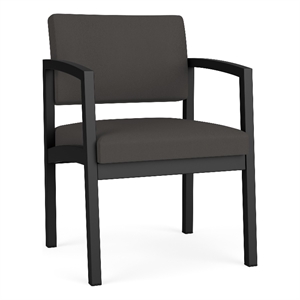 Lesro Industries Steel Waiting Reception Guest Chair Steel Frame in Gray