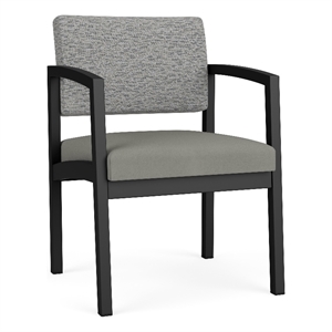 Lesro Industries Steel Waiting Reception Guest Chair Steel Frame in Gray