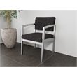 Lesro Industries Steel Waiting Reception Guest Chair Steel Frame in Black