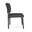 Lesro Industries Steel Waiting Reception Armless Guest Chair in Gray