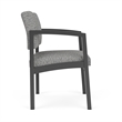 Lesro Industries Steel Waiting Reception Guest Chair Steel Frame in Gray