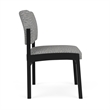 Lesro Industries Steel Waiting Reception Armless Guest Chair in Gray