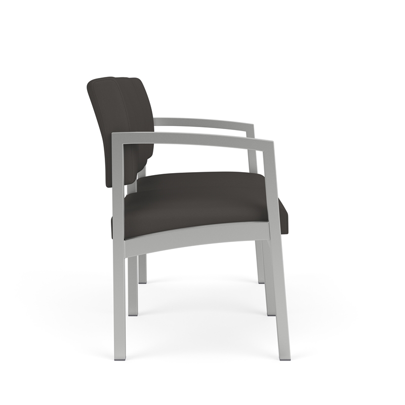 Lesro Industries Steel Waiting Reception 2 Seat Sofa Steel Frame in Gray