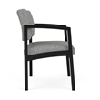 Lesro Industries Steel Waiting Reception Wide Guest Chair in Gray