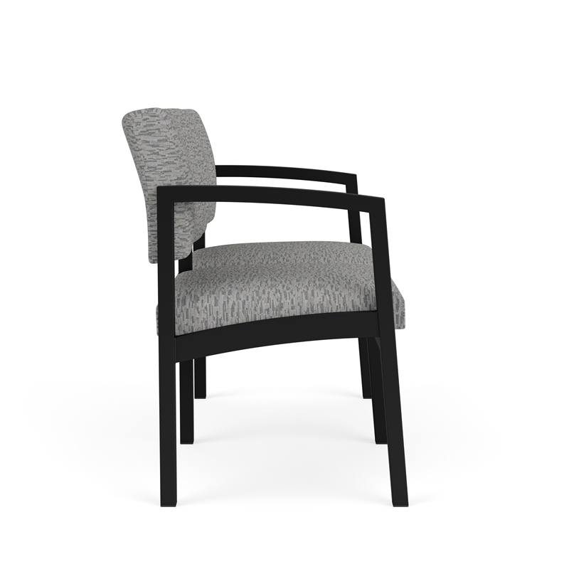 Lesro Industries Steel Waiting Reception 2 Seat Sofa Steel Frame in Gray