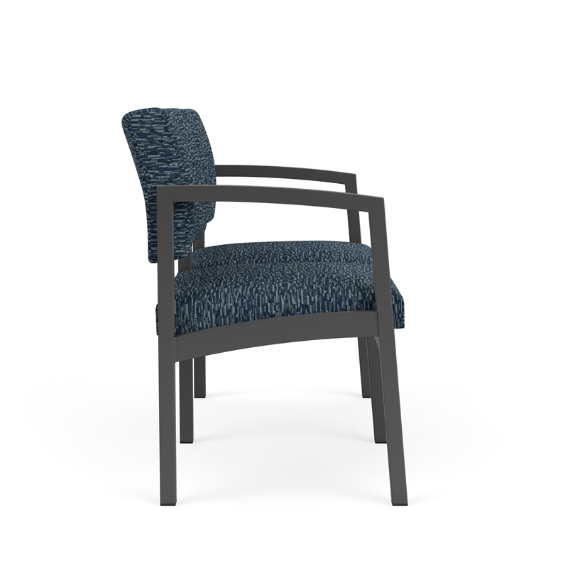Lesro Industries Steel Waiting Reception 2 Seat Sofa Steel Frame in Blue