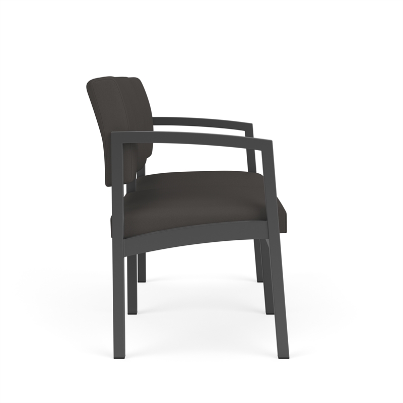 Lesro Industries Steel Waiting Reception 2 Seat Sofa Steel Frame in Gray