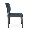 Lesro Industries Steel Waiting Reception Armless Guest Chair in Blue