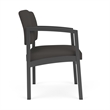 Lesro Industries Steel Waiting Reception Wide Guest Chair in Gray