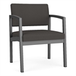 Lesro Industries Steel Waiting Reception Wide Guest Chair in Gray