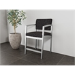Lesro Industries Steel Waiting Reception Hip Chair Steel Frame in Black