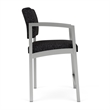 Lesro Industries Steel Waiting Reception Hip Chair Steel Frame in Black