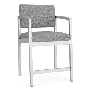 Lesro Industries Steel Waiting Reception Hip Chair Steel Frame in Black