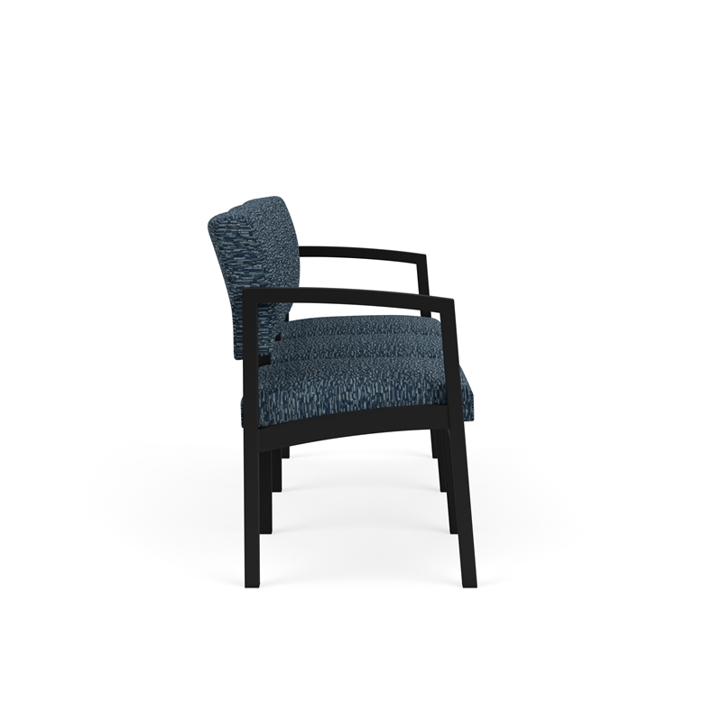 Lesro Industries Steel Waiting Reception 3 Seat Sofa Steel Frame in Blue