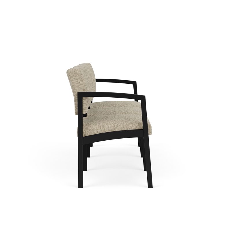 Lesro Industries Steel Waiting Reception 3 Seat Sofa Steel Frame in Brown