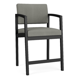 Lesro Industries Steel Waiting Reception Hip Chair Steel Frame in Gray