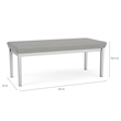 Lesro Industries Steel Waiting Reception 2 Seat Bench Steel Frame in Brown