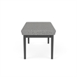 Lesro Industries Steel Waiting Reception 2 Seat Bench Steel Frame in Gray