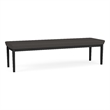 Lesro Industries Steel Waiting Reception 3 Seat Bench Steel Frame in Gray