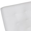 Studio Designs Home Newel Accent Chair Blended Leather and Chrome Frame / White