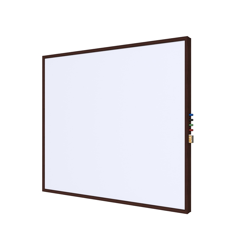 Ghent's Ceramic 3' x 4' Impression Whiteboard with modern Frame in White